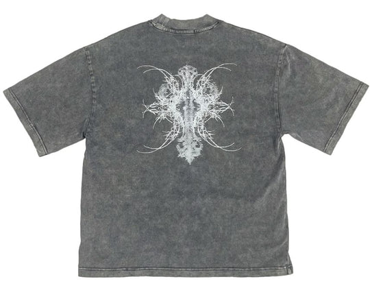  Mdn T-shirt Cyber Gothic Tee Grey Uomo Grigio