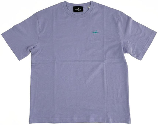  Mdn T-shirt Basic Logo Relaxed Fit Tee Violet Uomo