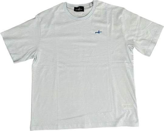  Mdn T-shirt Basic Logo Relaxed Fit Tee White Uomo