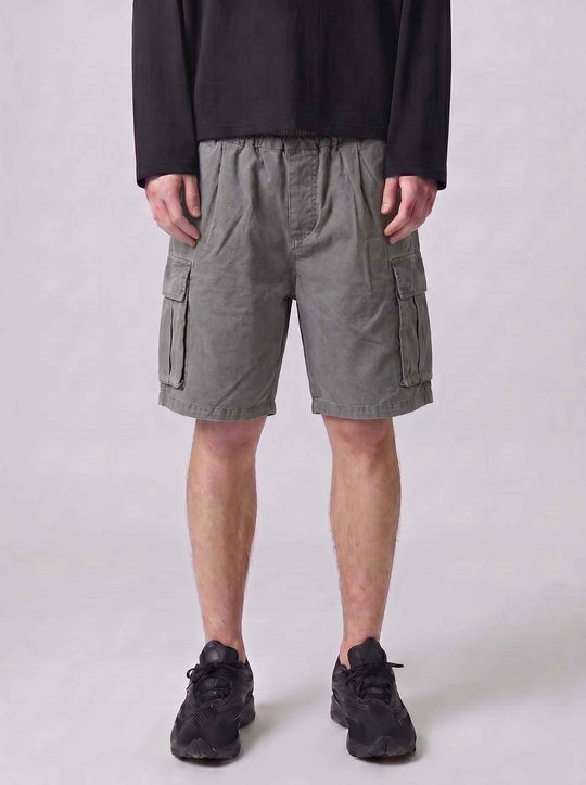 A.u.r.a.s Short Cargo Over Cotone Pant Grigio Chiaro Uomo Grey