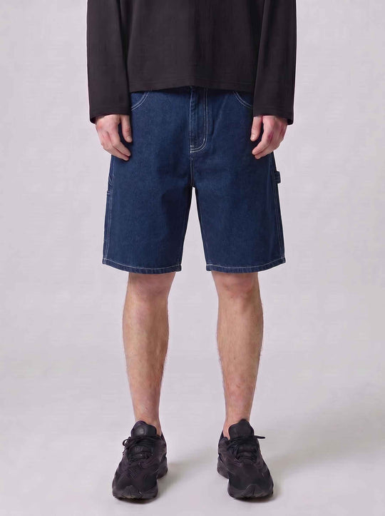  A.u.r.a.s Short Denim Worker Blu Scuro Uomo Denimscuro