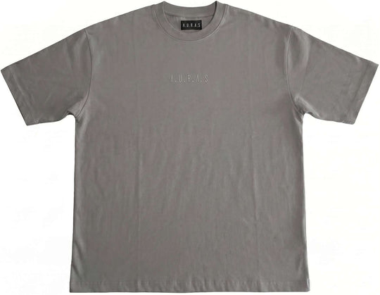  A.u.r.a.s T-shirt Crop Logo Tee Grigio Ferro Uomo