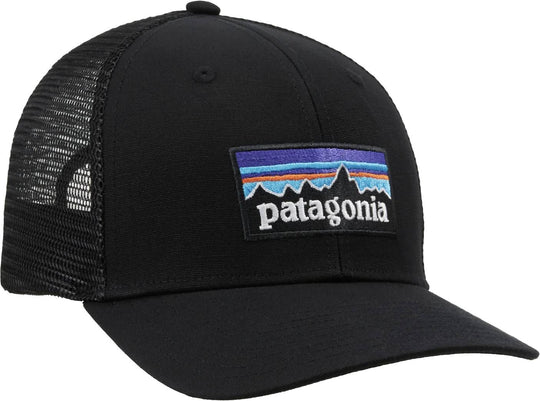  Patagonia Cappello P-6 Logo Trucker Hat Black Uomo