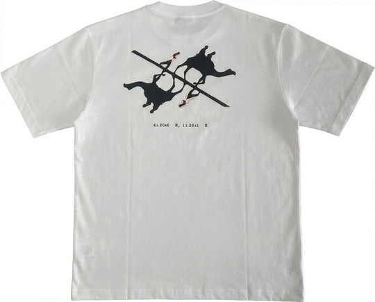  Mdn T-shirt Arabic Mirror Tee White Uomo