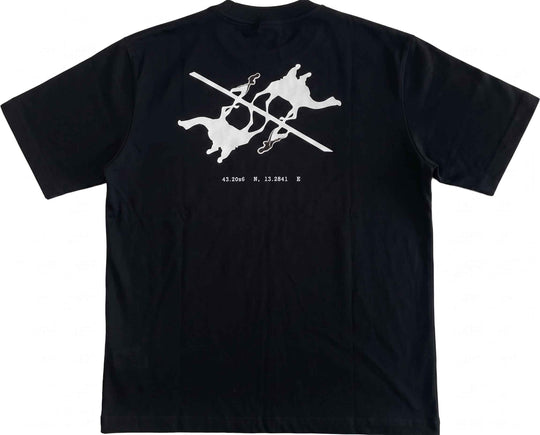  Mdn T-shirt Arabic Mirror Tee Black Uomo
