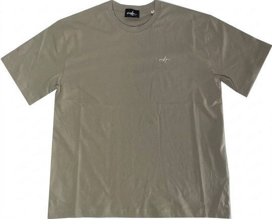  Mdn T-shirt Basic Logo Relaxed Fit Tee Stone Uomo