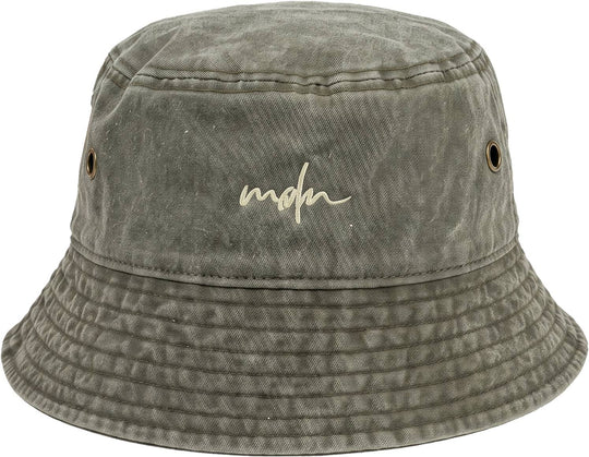  Mdn Vintage Bucket Hat Logo Vintage Olive Uomo Vintageolive