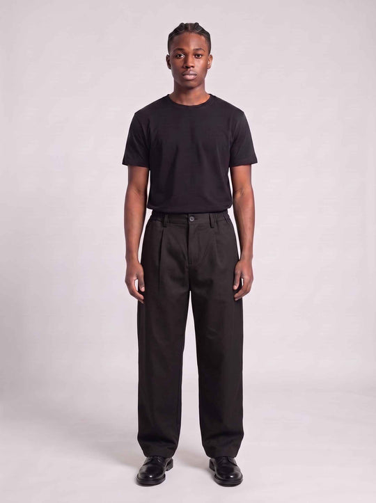  A.u.r.a.s Pantalone Baggy Pence Pant Black Uomo