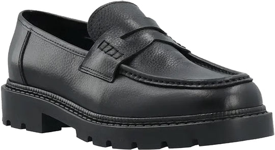  Bianco Footwear Mocassino Biajeff Penny Loafer Texas Tumbled Black Uomo