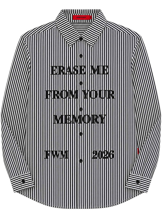  Acupuncture Camicia Stripe Shirt Black Ean Uomo Nero