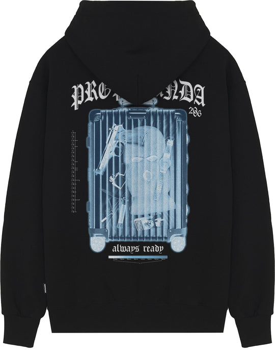  Propaganda Felpa Xray Hoodie Black Uomo