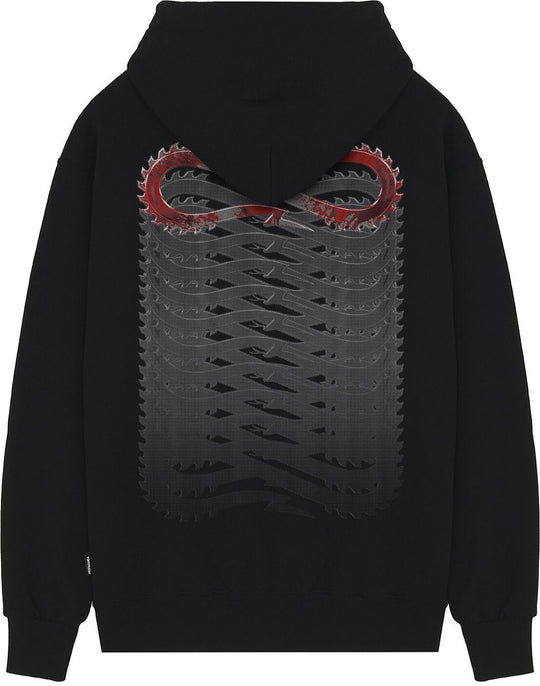  Propaganda Felpa Ribs Injury Hoodie Black Uomo