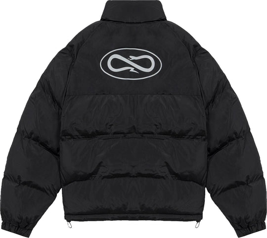  Propaganda Piumino Logo Atom Puffer Jacket Black Uomo