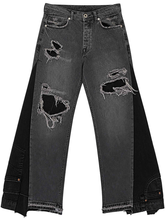  Lovely Death Dreams Jeans Strappi Asphalt Grey Uomo Black