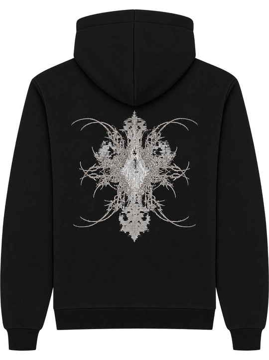  Mdn Felpa W Hoodie Cyber Gothic Black Donna