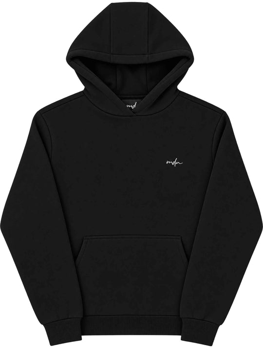  Mdn Felpa W Hoodie Logo Black Donna