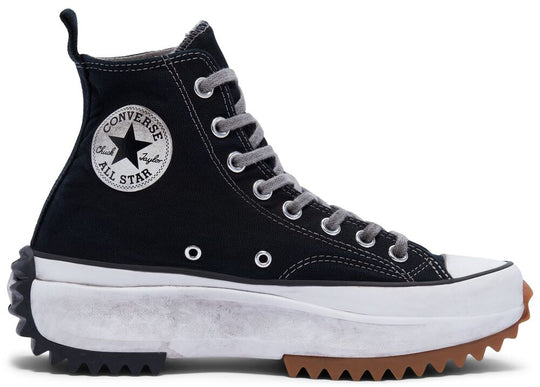  Converse Scarpe Run Star Hike Hi Ltd Black Smoked Canvas Donna Nero