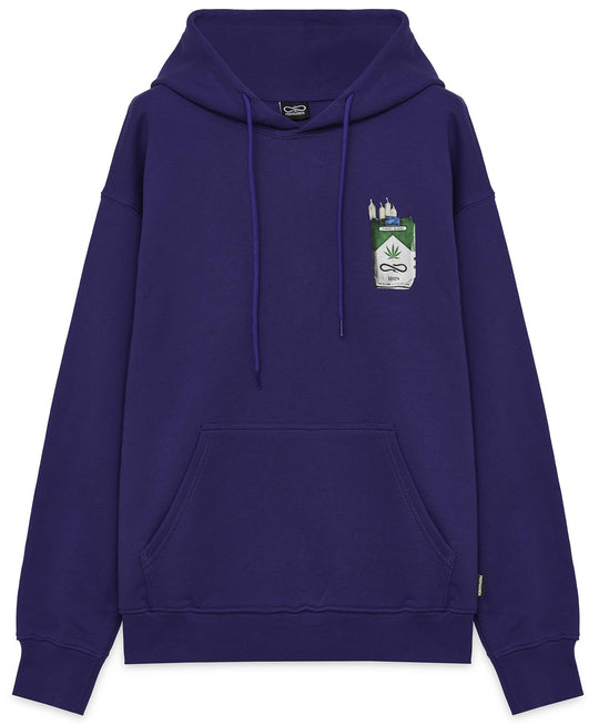  Propaganda Felpa Weed Hoodie Purple Uomo Viola