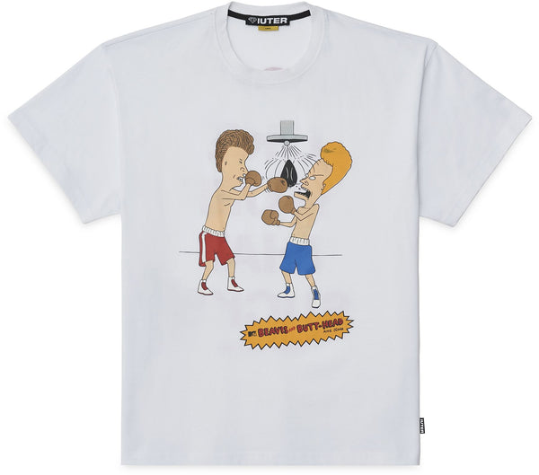 Iuter t-shirt B&B Knockout Tee white