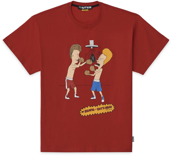 Iuter t-shirt B&B Knockout Tee red