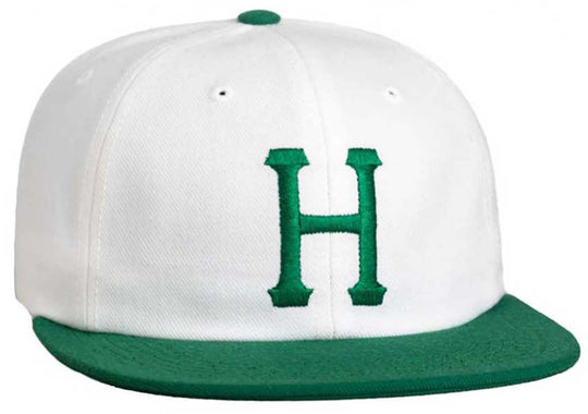  Huf Cappello Classic H6 Panel Snapback Verde Uomo Bianco