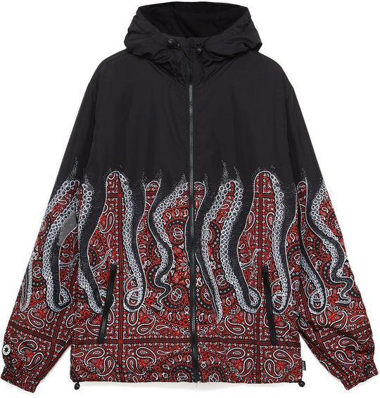  Octopus Giacca Bandana Windbreaker Black Uomo Multicolore