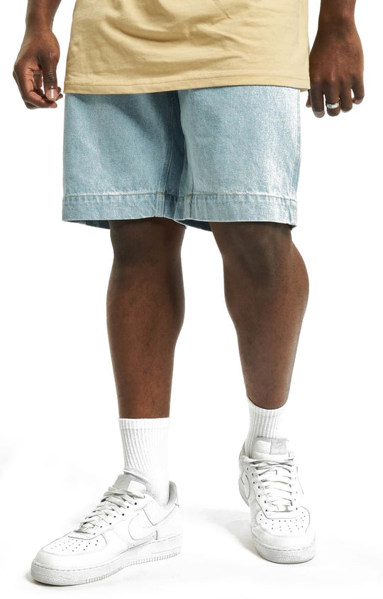  Karl Kani Short Og Rinse Denim Light Blue Uomo
