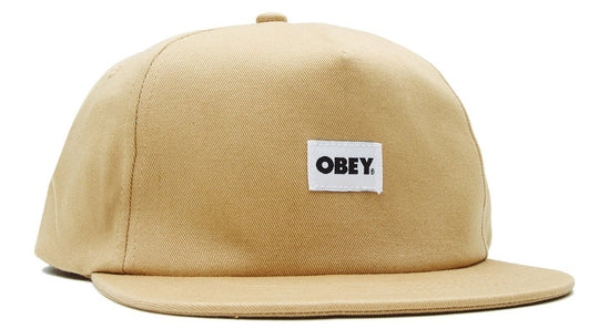  Obey Cappello Bold Label Organic Snapback Almond Uomo Almond Milk