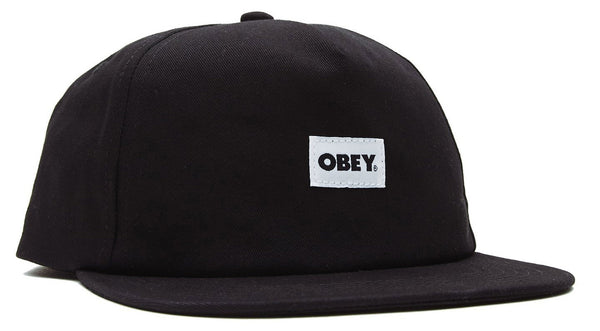 Obey cappello Bold Label Organic snapback black