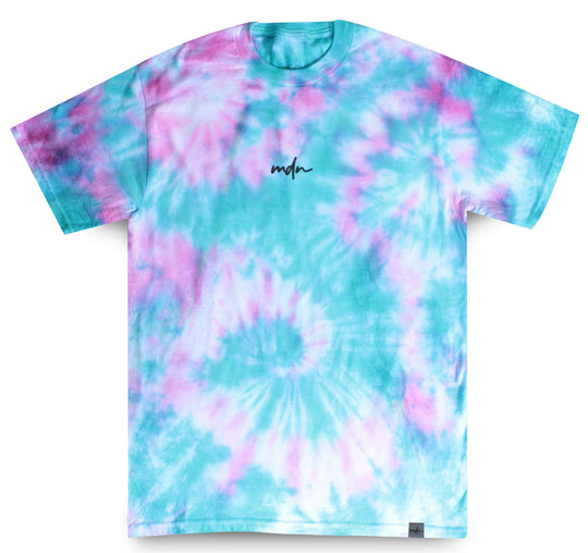  Mdn T-shirt Tie Dye Series Tee Pink Blue Uomo Rosa