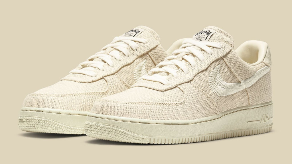  Nike Air Force 1 Low Stussy Fossil White Uomo - 2