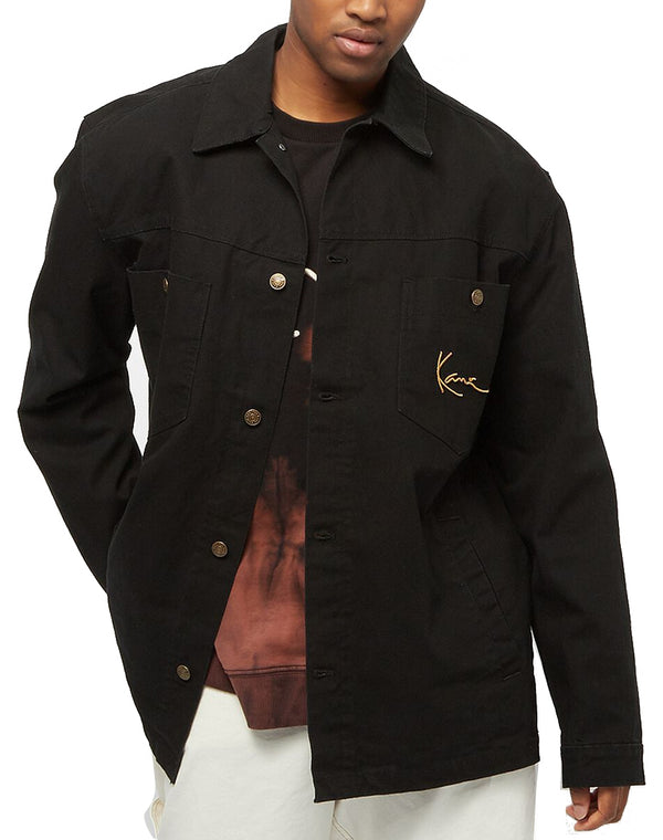 Karl Kani giacca Small Signature Shirt Jacket black