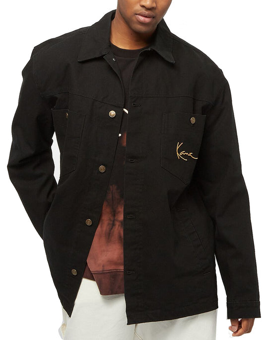  Karl Kani Giacca Small Signature Shirt Jacket Black Uomo Nero