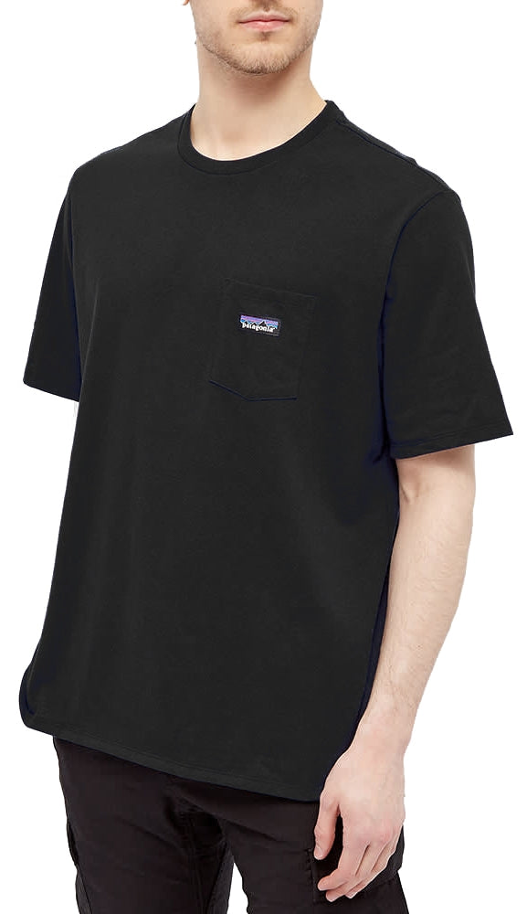 Patagonia t-shirt Men's P-6 Label Pocket Responsibili-Tee black