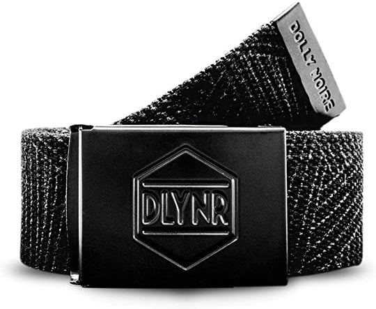  Dolly Noire Cinta Canvas Belt Black Uomo Nero