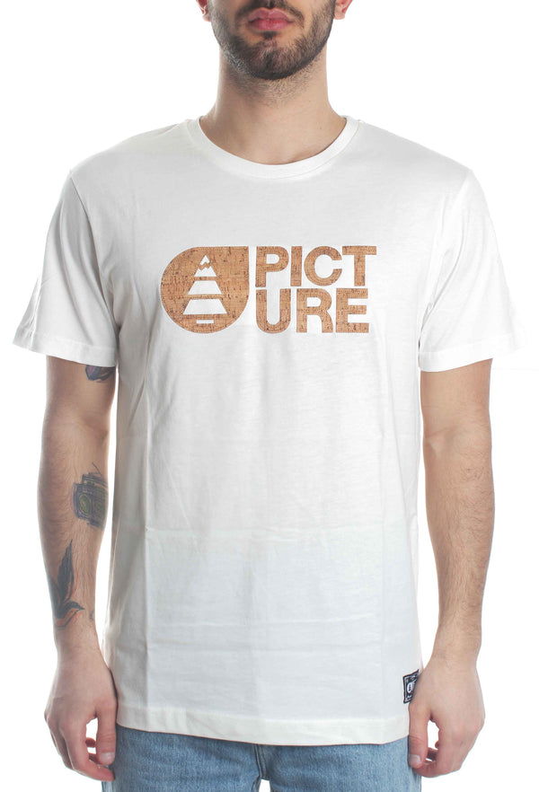 Picture t-shirt Basement Cork tee white