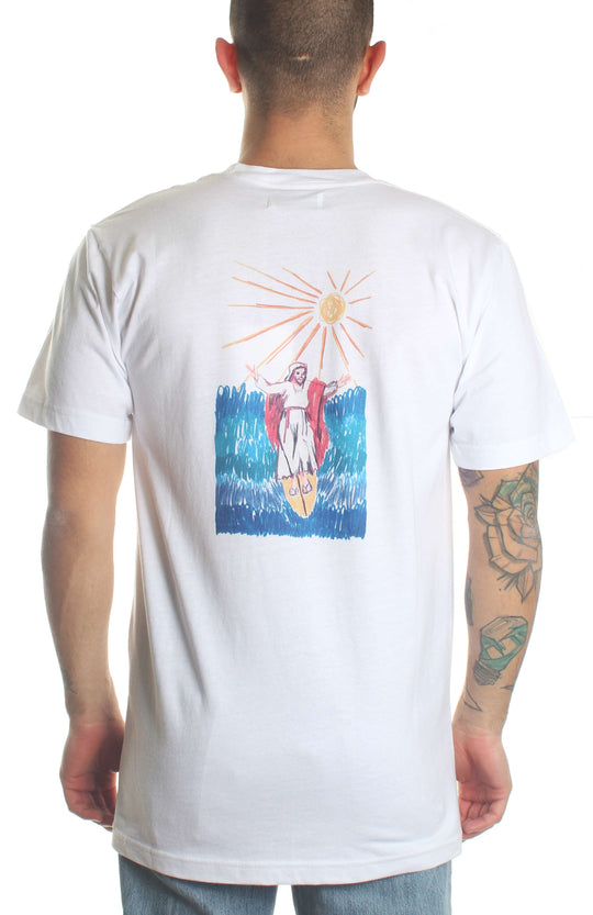  The Silted Company T-shirt Jesus Tee White Uomo Bianco