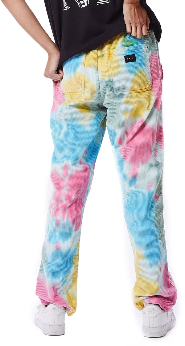 Obey pantaloni Splash Cord pant multi