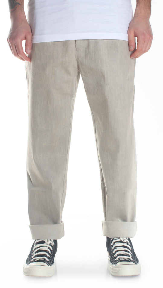  The Silted Company Pantaloni Jeans Coffin Big Pant Denim Sand Uomo Beige