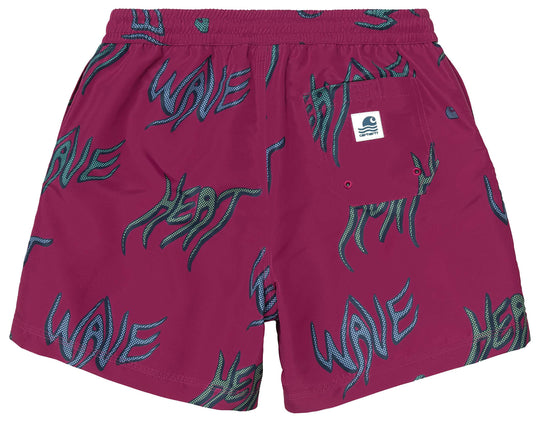  Carhartt Wip Costume Drift Swim Trunk Short Heat Wave Print Tulip Uomo Fantasia