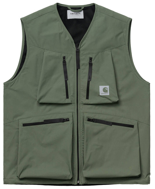  Carhartt Wip Gilet Hurst Vest Dollar Green Uomo Verde