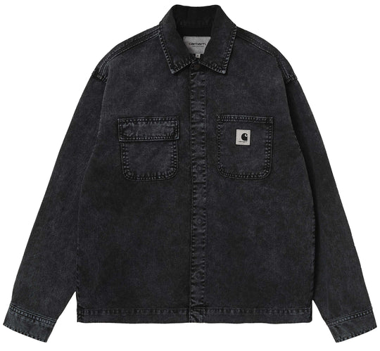  Carhartt Wip Giacca W' Sonora Shirt Jacket Black Washed Donna Nero
