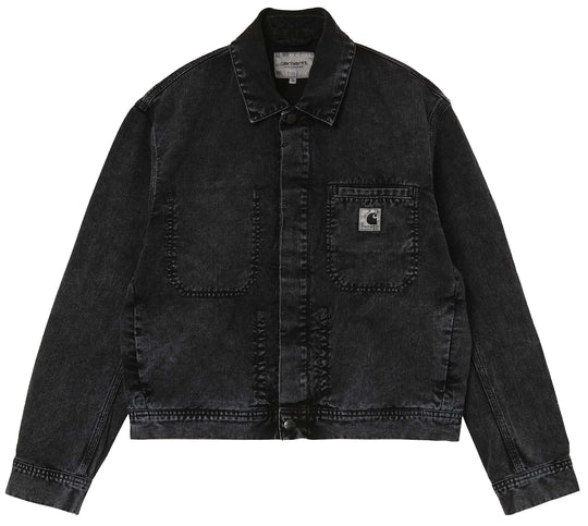  Carhartt Wip Giacca W' Sonora Jacket Black Washed Donna Nero