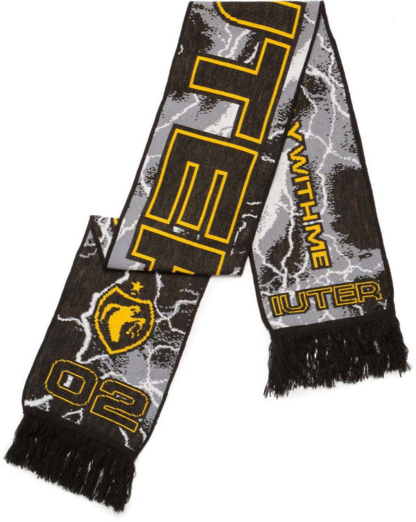 Iuter sciarpa Soccer scarf black yellow