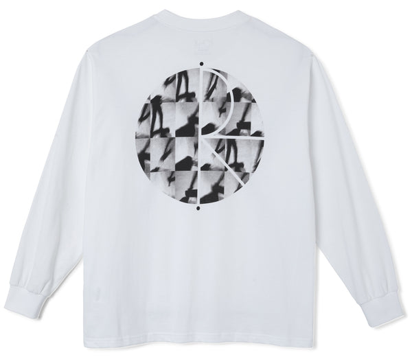 Polar Skate Co. t-shirt Sequence Fill Logo Longsleeve white