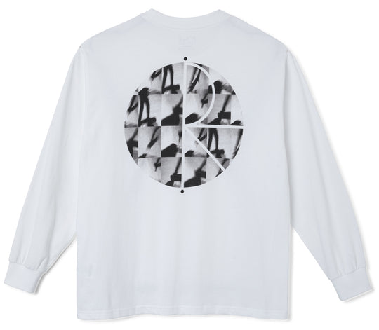  Polar Skate Co. T-shirt Sequence Fill Logo Longsleeve White Uomo Bianco