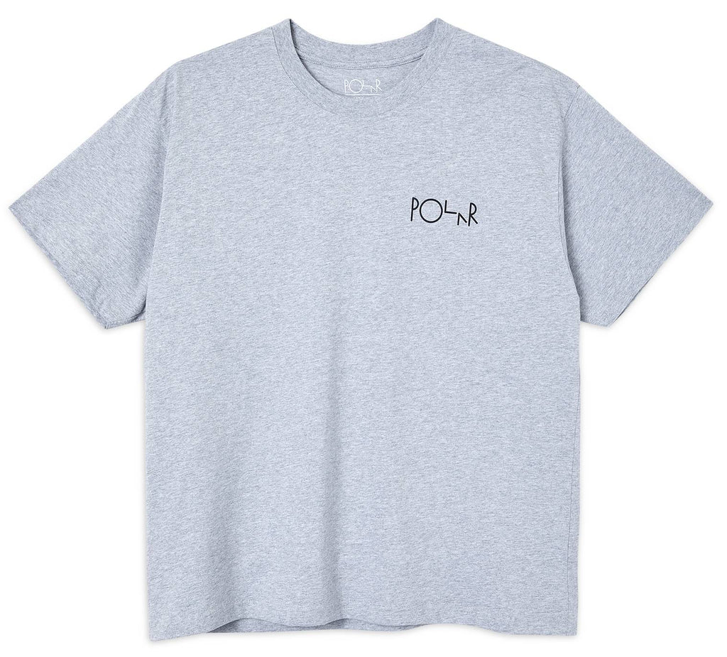  Polar Skate Co. T-shirt 3 Tone Fill Logo Tee Sport Grey Uomo - 2