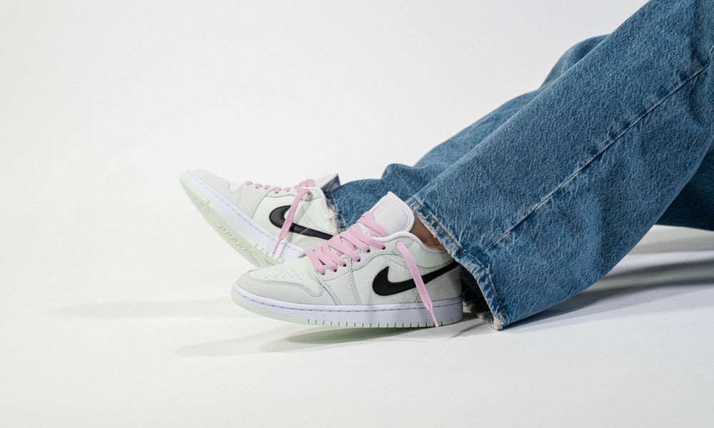  Jordan 1 Low Barely Green Shoes Rosa Donna - 2