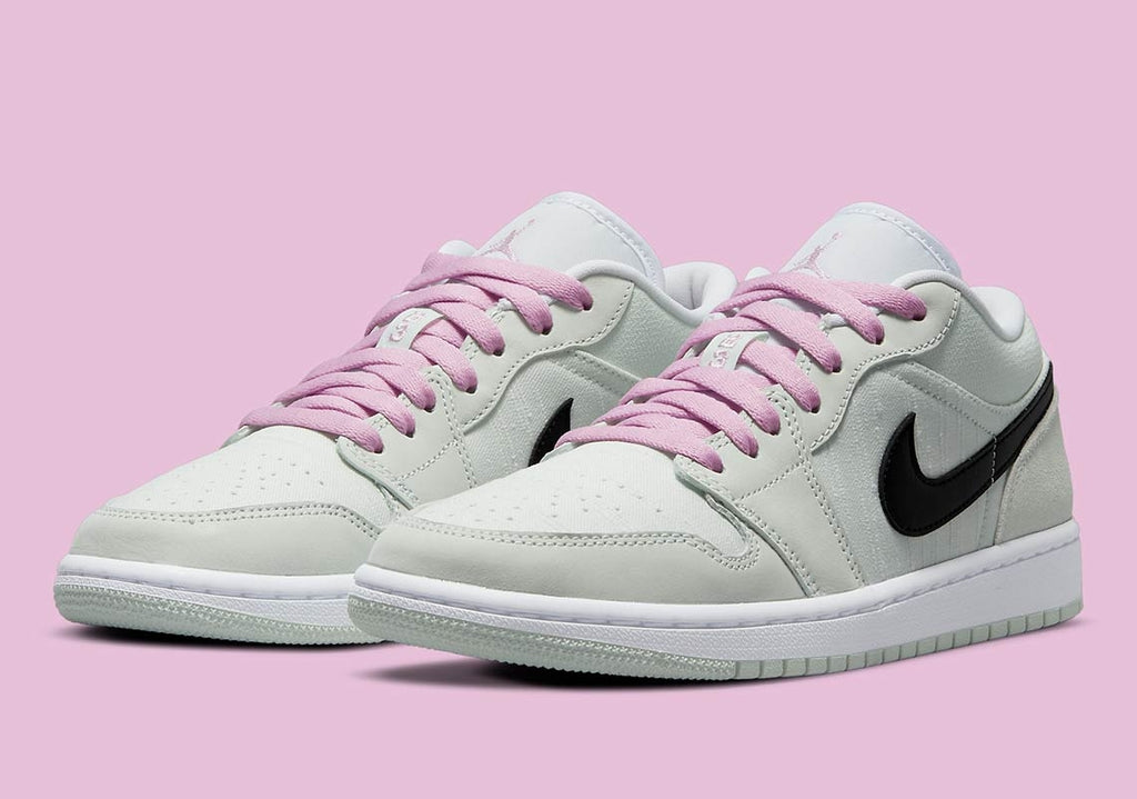  Jordan 1 Low Barely Green Shoes Rosa Donna - 3