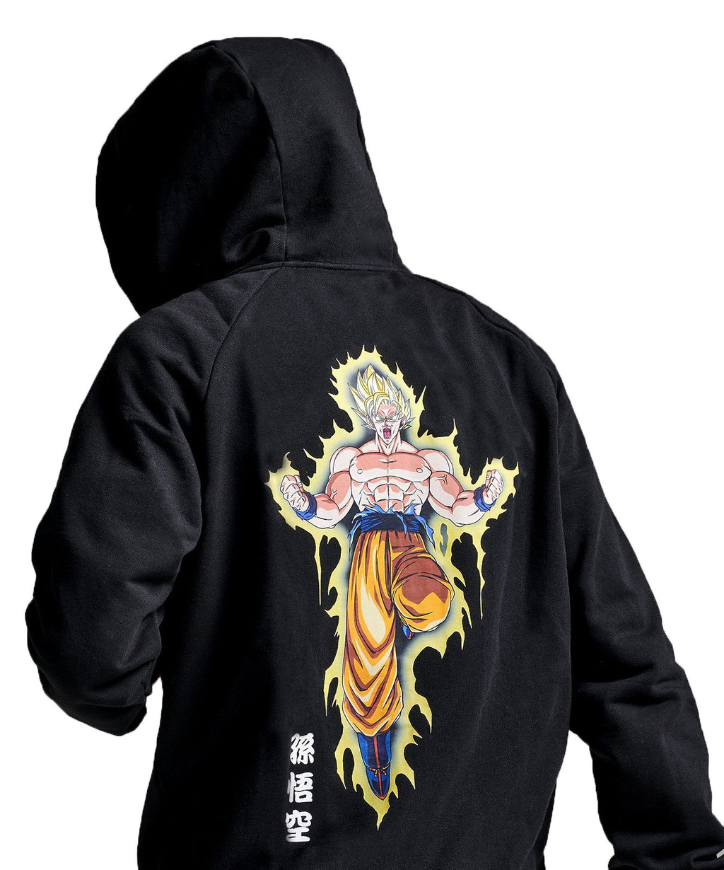 Dolly Noire Felpa Goku Super Saiyan Hoodie Black Uomo » ModeOn